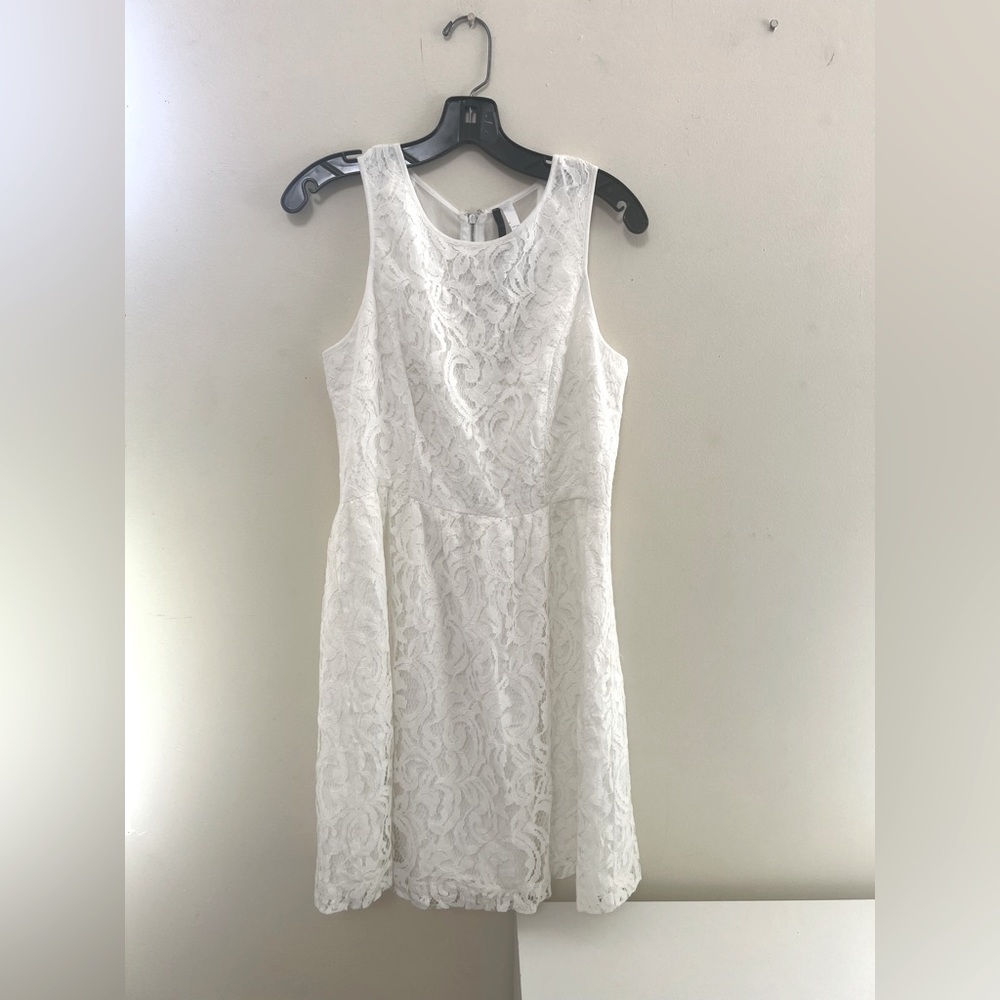 Kensie White Lace Dress
